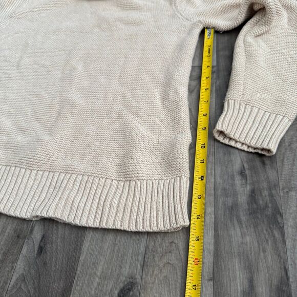 J. Crew tan brown heavy knit merino wool blend turtleneck sweater - Picture 5 of 6